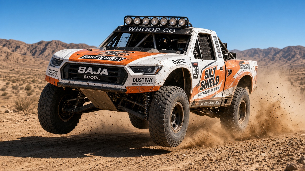 Trophy Truck mid-whoop — The Kill Switch Got Curious