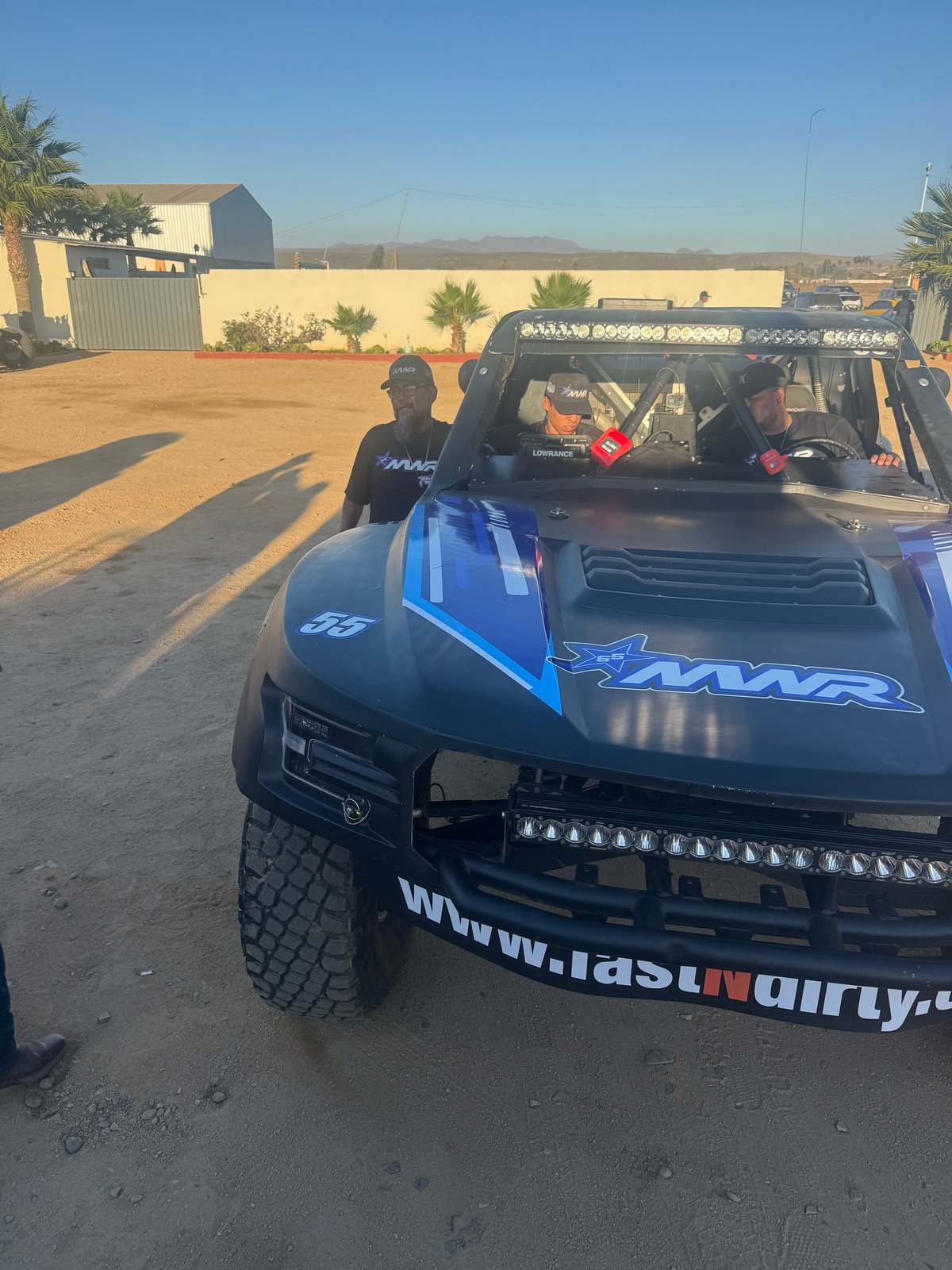 #55 race truck at tech