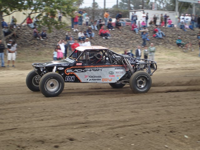 Archival 2007 SCORE Baja 500 Class 1 Black Hawk still — not La Raza 2026 race-day — photo by LPhillippi